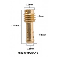 PROX DYSZA WOLNYCH OBROTÓW MIKUNI TYP VM22/210 ŚREDNICA 15 ( 1 SZT. )