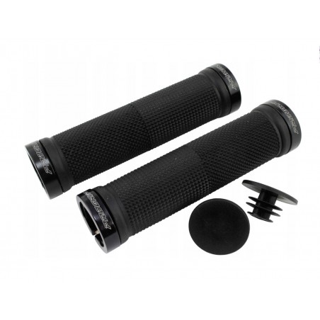 PROGRIP MANETKI PG999 ATV / JET SKI / MTB (22+22MM, DŁ. 120MM) KOLOR CZARNY Z CZARNĄ BLOKADĄ LOCK ON (999-102)