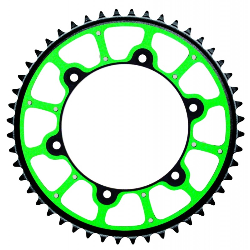 GROSSKOPF WYPRZEDAŻ ZĘBATKA TYLNA PRO EXTREME (STALOWO-ALUMINIOWA - DUAL RING / STEALTH) 489 48 (48948) KAWASAKI KX/KXF, SUZUKI 