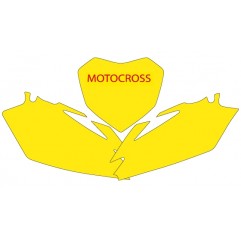 BLACKBIRD KOMPLET NAKLEJEK (OKLEIN) POD NUMERY STARTOWE CRF 450R '09-'12 (11), CRF 250R '10-'13 - WYPRZEDAŻ