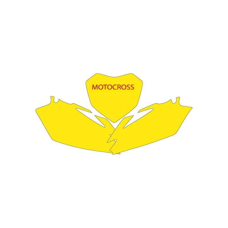 BLACKBIRD KOMPLET NAKLEJEK (OKLEIN) POD NUMERY STARTOWE CRF 450R '09-'12 (11), CRF 250R '10-'13 - WYPRZEDAŻ