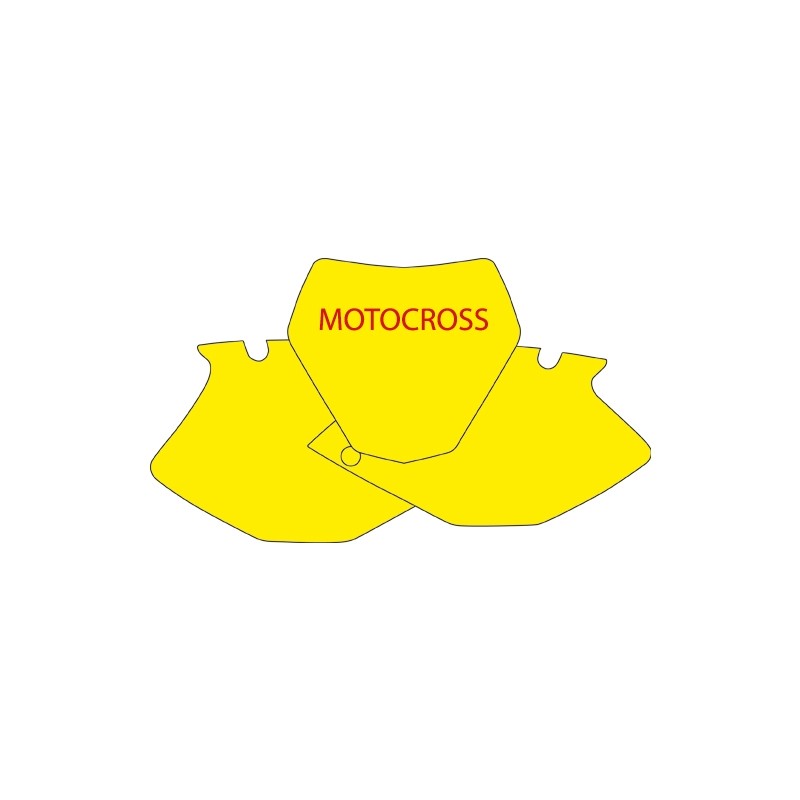 BLACKBIRD KOMPLET NAKLEJEK (OKLEIN) POD NUMERY STARTOWE YAMAHA YZF 250 '10-'13 - WYPRZEDAŻ