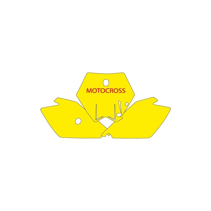 BLACKBIRD KOMPLET NAKLEJEK (OKLEIN) POD NUMERY STARTOWE KTM SX 85 '04-'12 - WYPRZEDAŻ