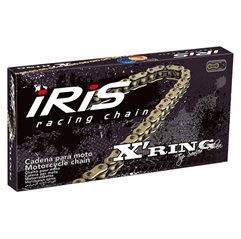 Iris, 520 XR-100 řetěz (100 článků)s X-kroužky (se spojkou) zlatá barva