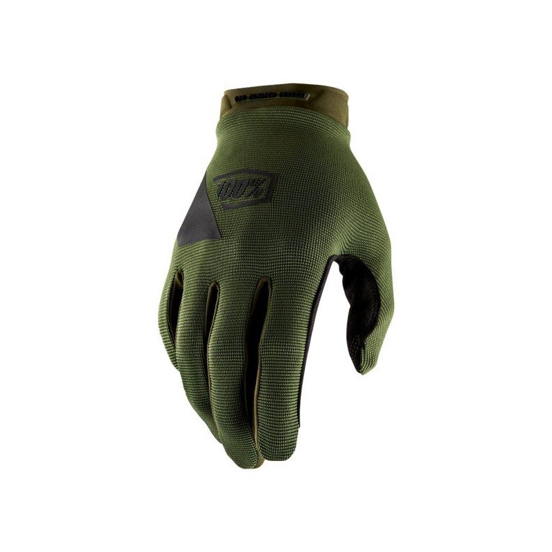 100 PROCENT (2022) RĘKAWICE CROSS/ENDURO MODEL RIDECAMP GLOVES FATIGUE KOLOR ZIELONY (MILITARNY) ROZMIAR M STARY KOD: 10018-190-