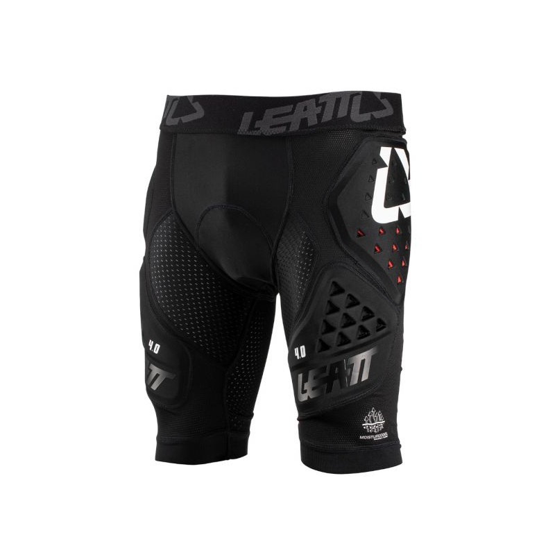 LEATT (2021/2022) SPODENKI Z OCHRANIACZAMI IMPACT SHORTS 3DF 4.0 BLACK KOLOR CZARNY ROZMIAR S