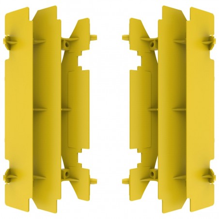 POLISPORT OSŁONY CHŁODNICY (KRATKI- KOMPLET) SUZUKI RM 125 '01-'08 RM 250 '96-'06 DRZ 400 '00-'22 KOLOR ŻÓŁTY