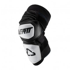 LEATT (2021/2022) NAKOLANNIKI OCHRANIACZE KOLAN ENDURO KNEE GUARD WHITE/BLACK KOLOR CZARNY/BIAŁY ROZMIAR S/M