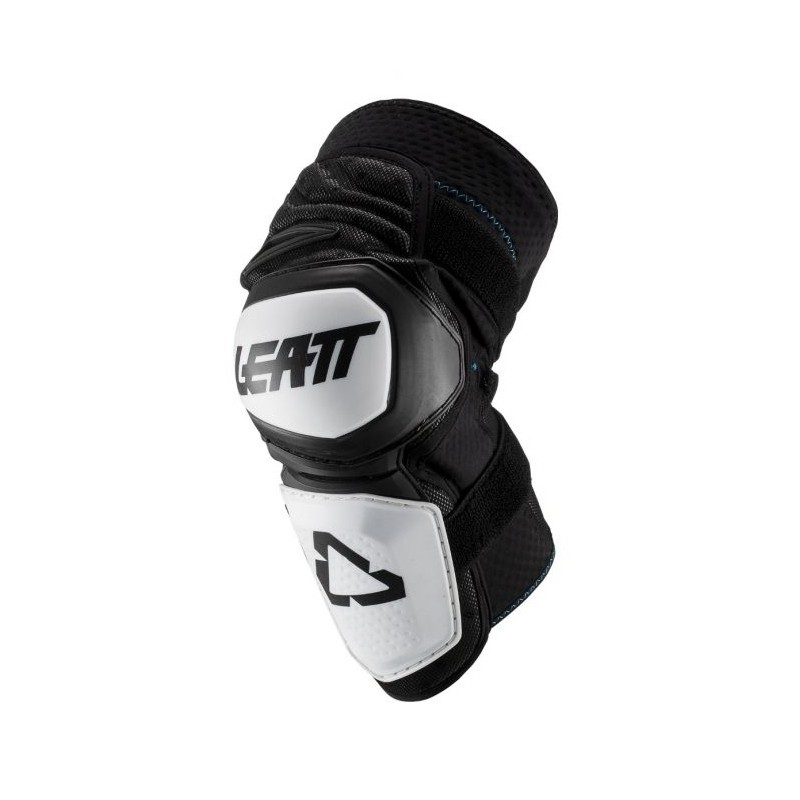 LEATT (2021/2022) NAKOLANNIKI OCHRANIACZE KOLAN ENDURO KNEE GUARD WHITE/BLACK KOLOR CZARNY/BIAŁY ROZMIAR S/M