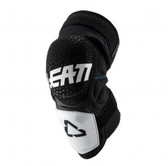 LEATT (2021/2022) NAKOLANNIKI OCHRANIACZE KOLAN 3DF HYBRID KNEE GUARD WHITE/BLACK KOLOR CZARNY/BIAŁY ROZMIAR S/M