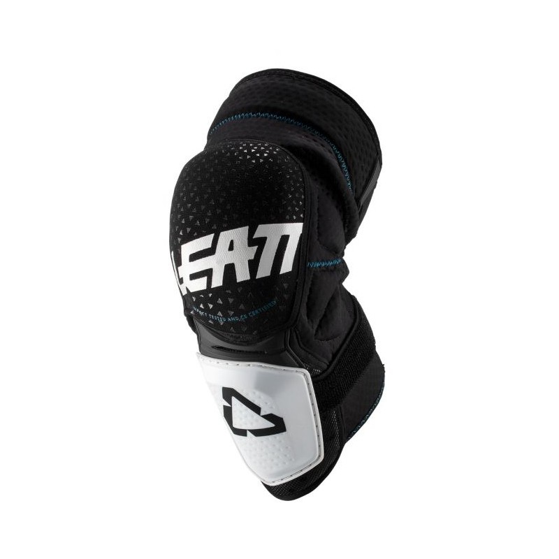 LEATT (2021/2022) NAKOLANNIKI OCHRANIACZE KOLAN 3DF HYBRID KNEE GUARD WHITE/BLACK KOLOR CZARNY/BIAŁY ROZMIAR S/M