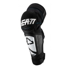 LEATT (2021/2022) NAKOLANNIKI OCHRANIACZE KOLAN 3DF HYBRID EXT KNEE&SHIN GUARD WHITE/BLACK KOLOR BIAŁY/CZARNY ROZMIAR S/M