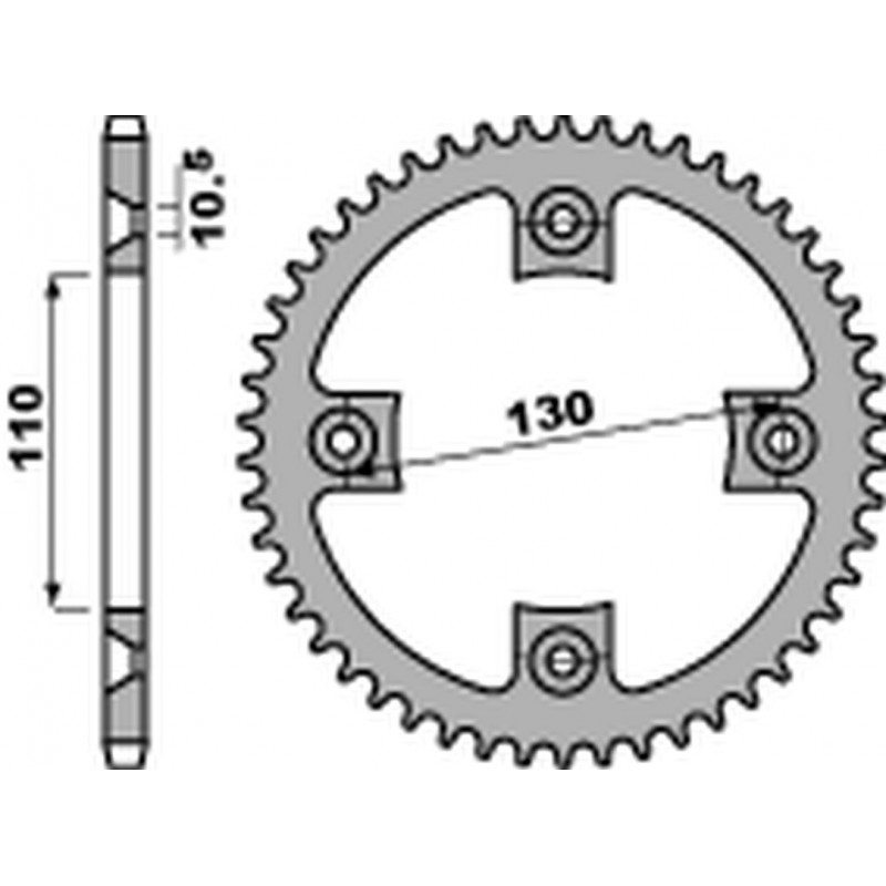 PBR 2022/03 ZĘBATKA TYLNA 4303 40 F HONDA TRX 200 '91-'97, TRX 400 '99-'14 (JTR1350.40) (ŁAŃC. 520)