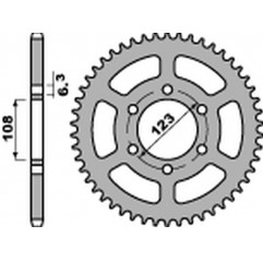 PBR 2022/03 ZĘBATKA TYLNA 4412 55 F APRILIA 50 SX '14-'20, DERBI 50 DRD/GP1 '04-'09 (JTR1133.55) (ŁAŃC.420) (STD.+2)