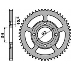 PBR 2022/03 ZĘBATKA TYLNA 4432 45 F YAMAHA TZR 50 RR / X-POWER '03-'09 (JTR1078.45) (ŁAŃC. 420) (STD.-2)