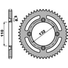 PBR 2022/03 ZĘBATKA TYLNA 4486 46 KTM SX 85 '04-'17, SX 105 '07-'11 (JTR895.46) (ŁAŃC. 428) (STD.-3)