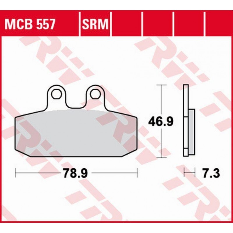 TRW LUCAS ZF KLOCKI HAMULCOWE KH256 SINTER APRILIA ATLANTIC 500 '02-'05, SCARABEO 500 '02-'12, LEONARDO 250 '99-'04, SCARABEO 15