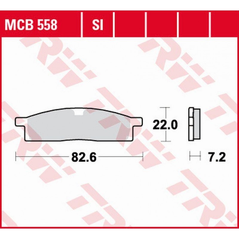 TRW LUCAS ZF KLOCKI HAMULCOWE KH119 SINTER OFFROAD YAMAHA DT 50 '98-, YZ 65 '18-, YZ 80 '86-'01, YZ 85 '02-, PRZÓD