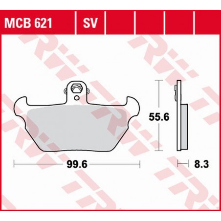 TRW LUCAS ZF KLOCKI HAMULCOWE KH407 ORGANIC BMW R 80R '91-'95, K 1100LT/RS '90-'98 PRZÓD