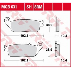 TRW LUCAS ZF KLOCKI HAMULCOWE KH196 SINTER YAMAHA RA 125/400 X-MAX '17-, YP 125/250 X-MAX '10-'16, YP 400 X-MAX '13-'16 PRZÓD