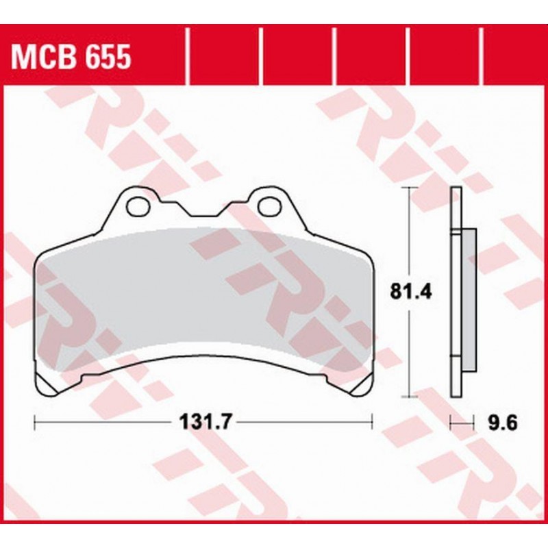 TRW LUCAS ZF KLOCKI HAMULCOWE KH191 ORGANIC YAMAHA GTS 1000 '93-'99 PRZÓD