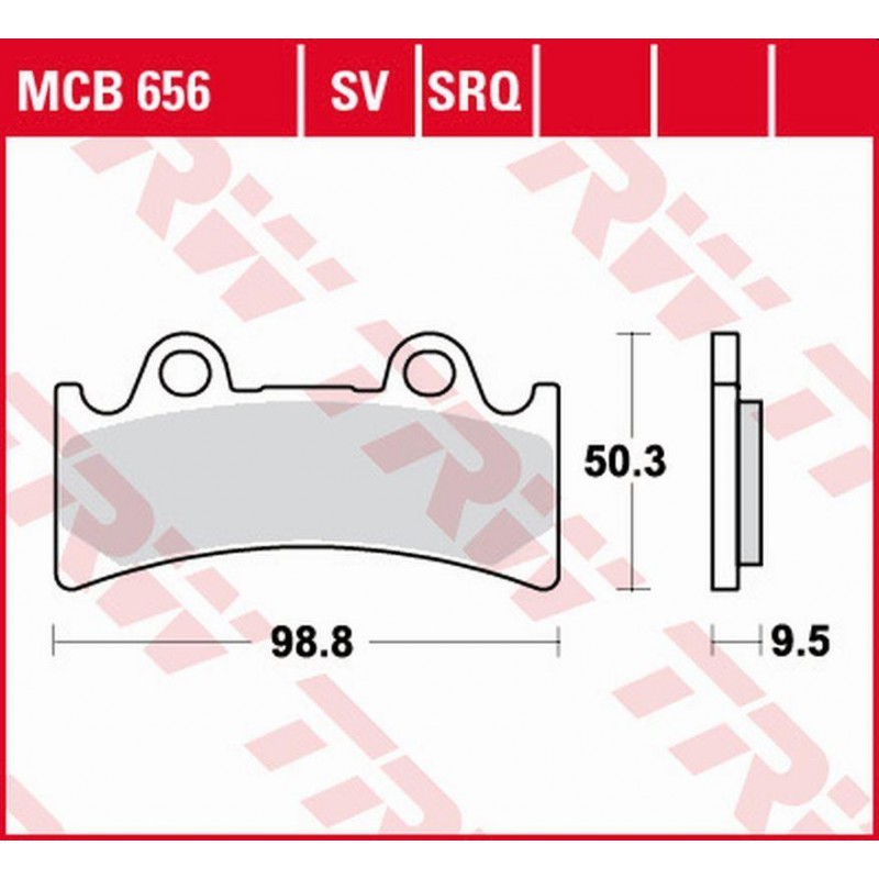TRW LUCAS ZF KLOCKI HAMULCOWE KH190 SINTER STREET TRIUMPH DAYTONA 900 SUPER III '94-'96, YAMAHA YZF 750R/SP '93-'98, FZR 1000 GE