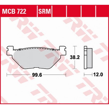 TRW LUCAS ZF KLOCKI HAMULCOWE KH319 SINTER YAMAHA XP 500/530 T-MAX '01-'18, TDM 900 '02-'14, XV/XVS 950 '09-'18, XT 1200Z TENERE