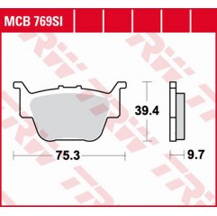 TRW LUCAS ZF KLOCKI HAMULCOWE KH SINTER OFFROAD HONDA TRX 450 '04-'09, TRX 650 '03-'05, TRX 680 '06-'13, TRX 420 '09-, TYŁ, KYMC