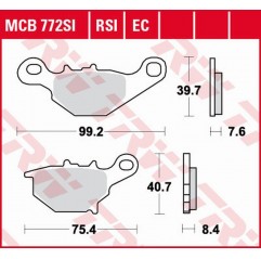 TRW LUCAS ZF KLOCKI HAMULCOWE KH401 SINTER OFFROAD SUZUKI RM 85/L '05-, TYŁ