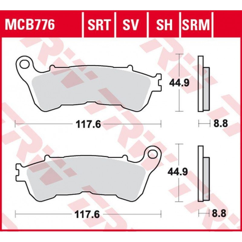 TRW LUCAS ZF KLOCKI HAMULCOWE KH388 SINTER ROAD/TRACK HONDA CBF 500 '04-'08, CB 600 HORNET '07-'15, CBF 600 '04-'13, VT 750 SHAD