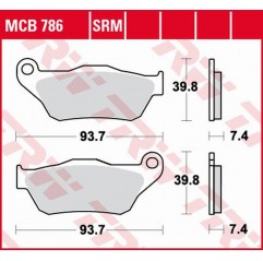 TRW LUCAS ZF KLOCKI HAMULCOWE KH430 SINTER YAMAHA YP 125 X-MAX '06-'09, XP 250 X-MAX '05-'09 PRZÓD