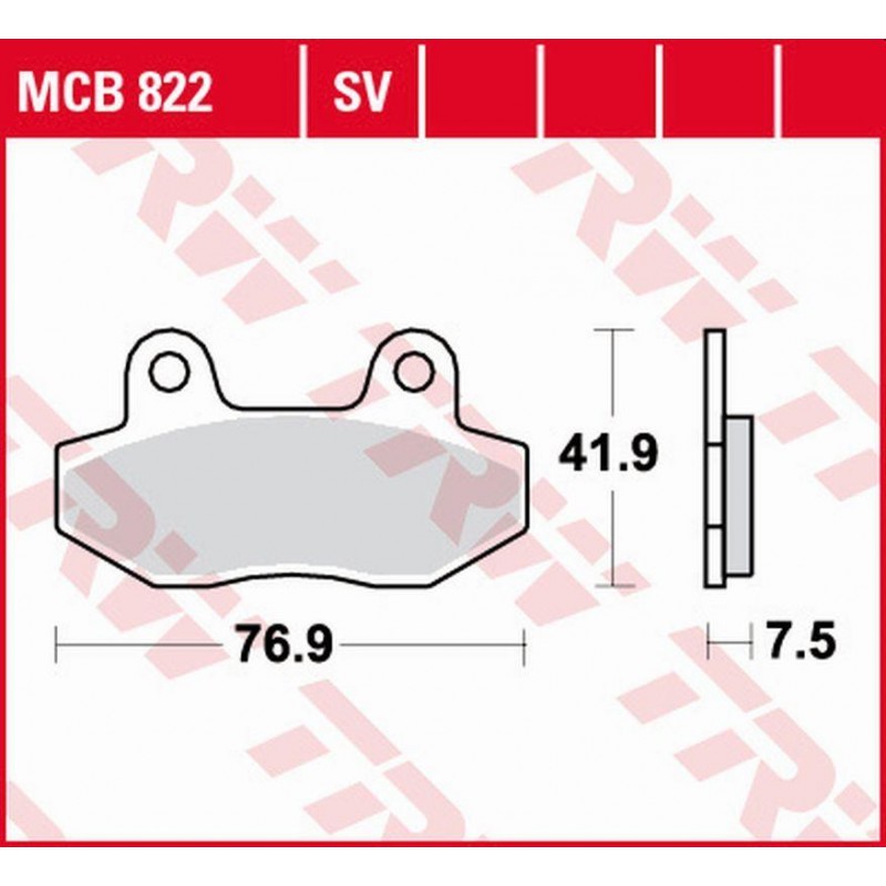 TRW LUCAS ZF KLOCKI HAMULCOWE KH086 SINTER STREET HYOSUNG GT '03-'17, GV 125 '00-'17, XRX '99-'14, GT 250 '04-'14, GT 650 '04-, 