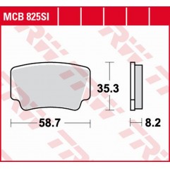 TRW LUCAS ZF KLOCKI HAMULCOWE KH463 SINTER OFFROAD KTM SX-F/XC 450 ATV '08-'11, SX/XC 505 ATV '08-'13, XC 525 ATV '08-'13 TYŁ