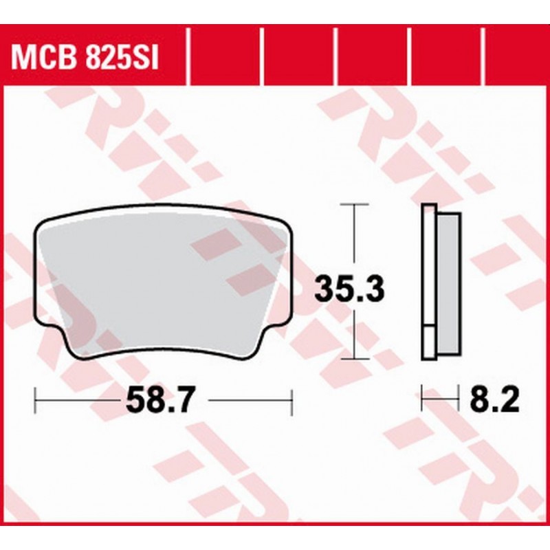 TRW LUCAS ZF KLOCKI HAMULCOWE KH463 SINTER OFFROAD KTM SX-F/XC 450 ATV '08-'11, SX/XC 505 ATV '08-'13, XC 525 ATV '08-'13 TYŁ