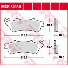 TRW LUCAS ZF KLOCKI HAMULCOWE KH261 SINTER STREET HONDA GL 1800 GOLD WING '01-'17, VFR 800F '06-'13, XL 1000V VARADERO '04-'11, 