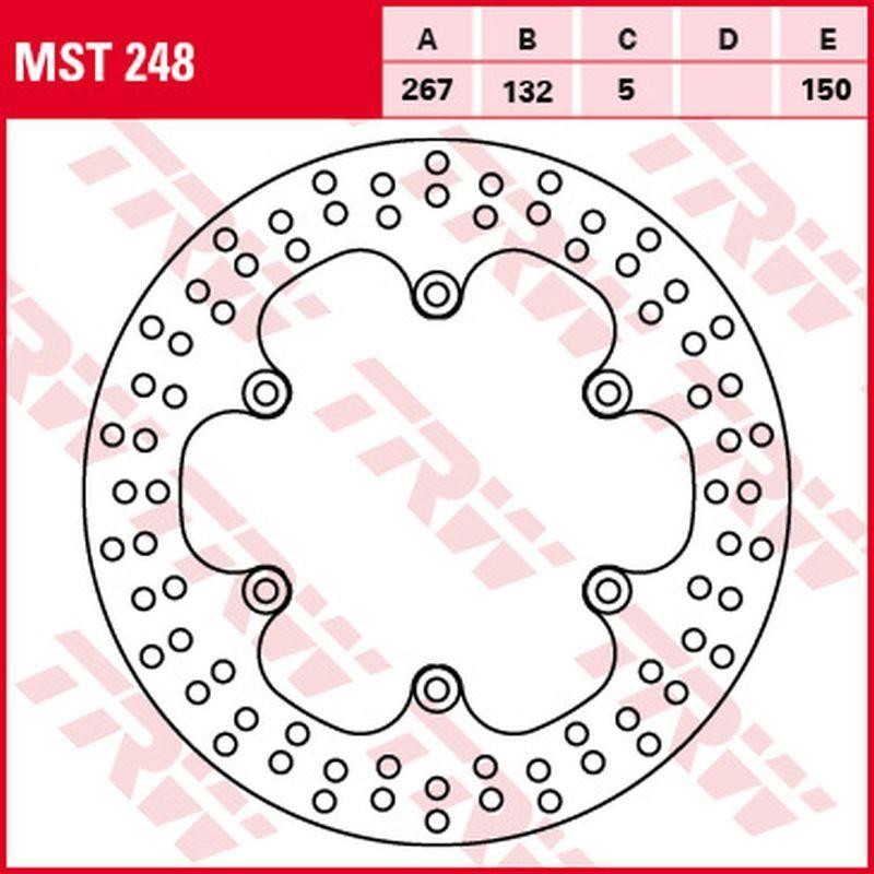 TRW LUCAS ZF TARCZA HAMULCOWA PRZÓD YAMAHA SR 125 '96-'03, SRX 600 '86-'95, XJ 600 '83-'91, XJ 900 '83-'94, TYŁ YAMAHA TDM 900 '