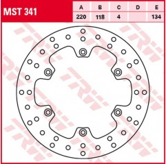 TRW LUCAS ZF TARCZA HAMULCOWA TYŁ KAWASAKI KLX 400R '03-'06, SUZUKI DR 125SM '08-'12, RM 125 '89-'98, RM 250 '89-'00, DR 250S '9