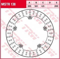 TRW LUCAS ZF TARCZA HAMULCOWA PRZÓD BMW R 1200GS/ADV '08-'13 (305X181X4,5MM)