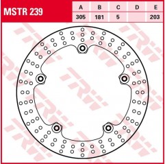 TRW LUCAS ZF TARCZA HAMULCOWA PRZÓD BMW R 850C/GS/R '05-'01, R 1150GS/ADV '99-'05, R 1200 HP2 '04-'06 (305X181X5MM)