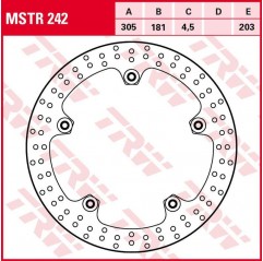 TRW LUCAS ZF TARCZA HAMULCOWA PRZÓD BMW F 750GS/850GS '18-, R 1200GS/ADV '13-'18, R 1250GS/ADV '19-, (305X181X5MM)