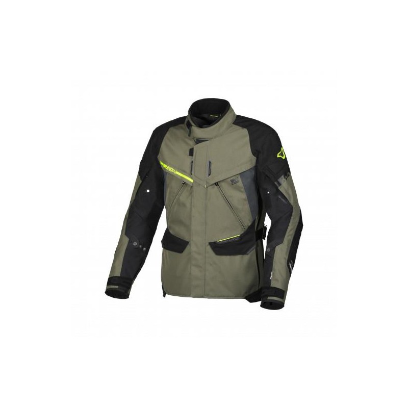 MACNA (2022) KURTKA MUNDIAL MOTORCYCLE JACKET GREEN/YELLOW KOLOR ZIELONY/CZARNY/ŻÓŁTY FLUO ROZMIAR 4XL