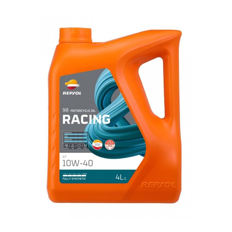 REPSOL OLEJ SILNIKOWY 4T RACING 4T 10W40 4L MA2 SYNTETYCZNY (5) - ZASTĘPUJE RP160N54