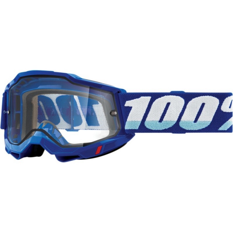 100 PROCENT (2022) FA20 ACCURI 2 ENDURO MOTO GOGGLE BLUE - CLEAR DUAL LENS GOGLE ACCURI 2 ENDURO KOLOR NIEBIESKI SZYBKA PODWÓJNA