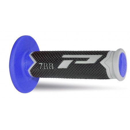 PROGRIP MANETKI PG788 OFF ROAD (22+25MM, DŁ.115MM) KOLOR SZARY/CZARNY/NIEBIESKI (TRÓJSKŁADNIKOWE) (788-215)