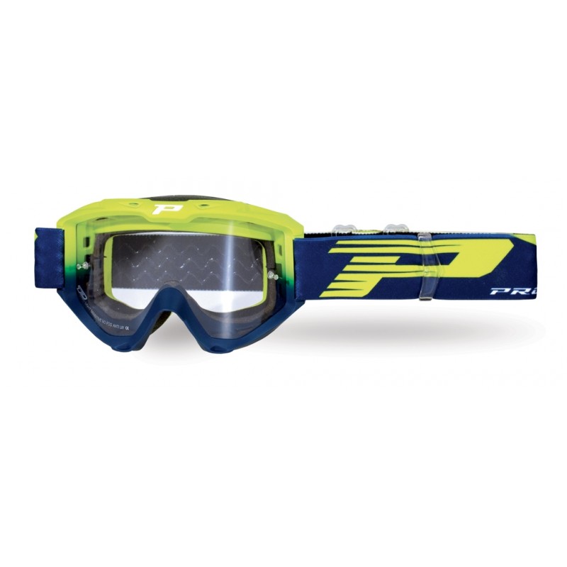 PROGRIP GOGLE PG3450 LS RIOT KOLOR ŻÓŁTY FLUO NIEBIESKI (SZYBA PG3210, NO FOG, NO SCRACHT) (3450-309 TR) - PROMOCJA - STD CENA 2