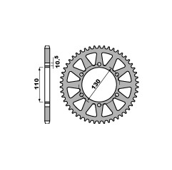 PBR ZĘBATKA TYLNA 504 40 C45 KAWASAKI EL 250 96-04 (JTR486.40) (ŁAŃC. 520)