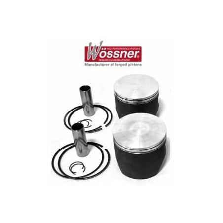 WOSSNER KOMPLET TŁOKÓW KAWASAKI (2T) SX/SC/TS/X2 650 '86-'96 ( 76,88MM) (+1,00MM ) ( SKUTER WODNY )(SWORZEŃ 18MM)