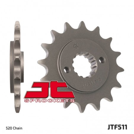 JT ZĘBATKA PRZEDNIA 511 15 KAWASAKI KLR 650 '90-'14 (JTF511.15) (ŁAŃC. 520)