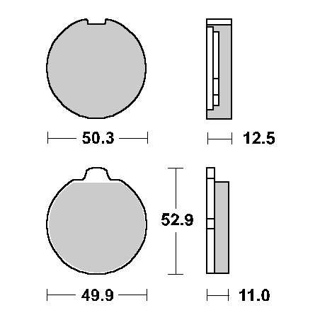 SBS WYPRZEDAŻ KLOCKI HAMULCOWE KH35 STREET CERAMIC KOLOR CZARNY PASUJE DO: SUZUKI GS400/425/750/850/1000 PRZÓD