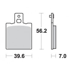 SBS KLOCKI HAMULCOWE KH47 STREET EXCEL/RACING SINTER KOLOR ZŁOTY